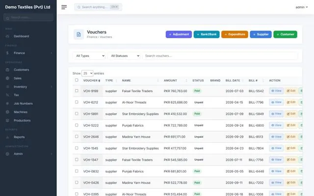 ProdBooks — Vouchers