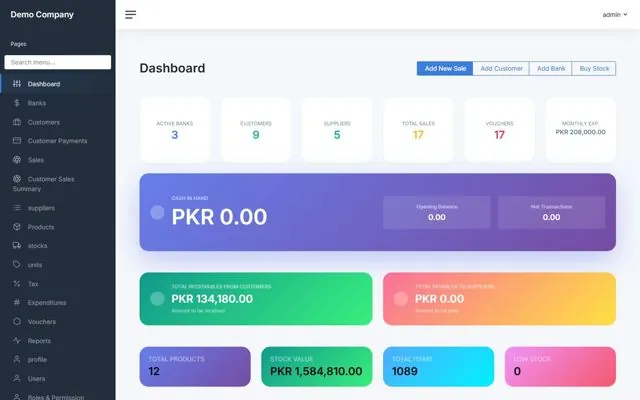 Sales & Accounts screenshot