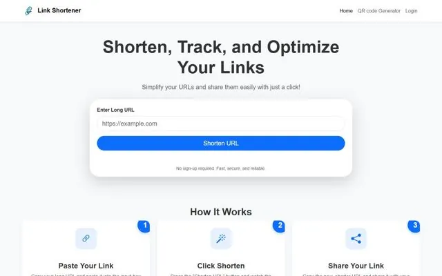 Link Shortener screenshot